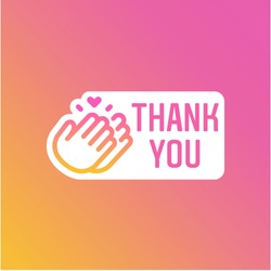 Instagram Stories Thank You Hour Sticker, Icon and Button