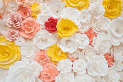 beautiful of artificial flowers background