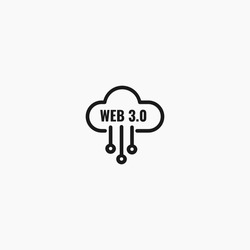Web 3.0 icons. Next Generation of web computing symbol. 