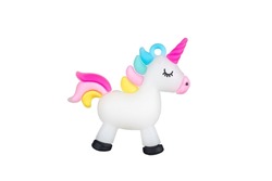 Unicorn Toy isolated on a white background.
