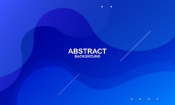 Abstract blue color background. Dynamic shapes composition. Eps10 vector