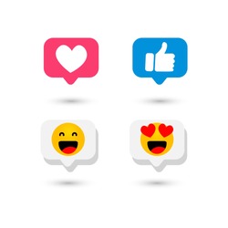 Emoji and emoticon smile vector template
