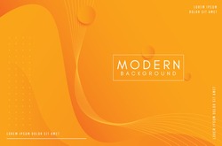 Modern orange background design template.