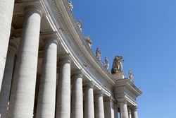 Bernini's colonnade in St. Peter's Square in the Vatican City