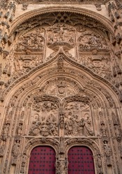 Main façade of the cathedral of Salamanca