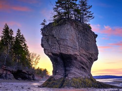 Hopewell Rocks at Low Tide, New Brunswick, Canada     