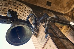 View of the Bells from interior of towerbell