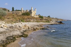 Bastion Yenikale fortress on the shore of the Black Sea. Kerch. Crimea