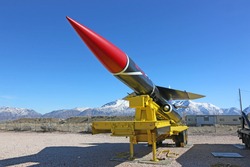Vintage Missile at Hill airforce base Utah	