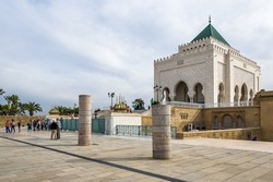 Mausoleum of Mohammed V complex, final resting place of three significant members of the Moroccan royal family and a UNESCO World Heritage site