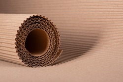 corrugated cardboard background for advertising and design