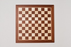 Draughts 10x10, checker board, wood design