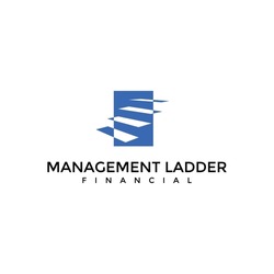 Management Ladder Financial Logo Design