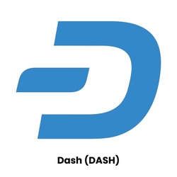 Dashcoin DASH crypto currency logo and symbol vector illustration. Decentralized finance concept virtual money. Can be used as icons, symbols, emblems and badges. 