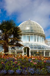 The Palm House in the Belfast Botanic Gardens, Northern Ireland