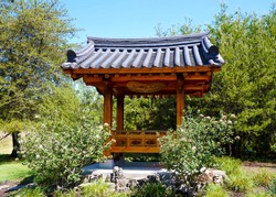 Part of Korean Bell Garden at Meadowlark Botanical Gardens in Vienna, Virginia