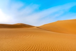 Dunhuang Desert Sand Mountain Scenery
