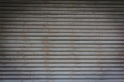 Background Detail of texture metal door Corrugated Iron Panelling