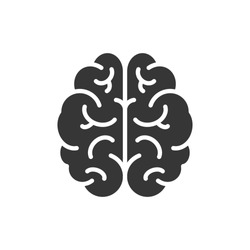 Brain Icon Vector Illustration. Logo Template.