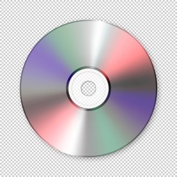 Realistic vector cd icon. Design template.