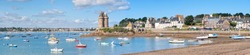 Panoramic view of St Malo, Brittany, France