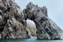 Cliffs at Herald Island, Chuckchi Sea, Russian Far East, Unesco World Heritage Site