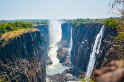 great Victoria falls in Zambia