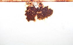 Rust of metals.Corrosive Rust on old iron white.Use as illustration for presentation.corrosion.                        