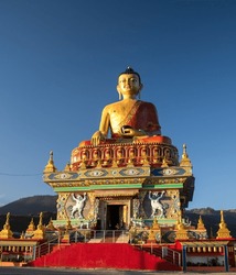 The Giant Buddha Statue at Tawang is a prominent and awe-inspiring religious monument located in the Tawang district of Arunachal Pradesh, India. 