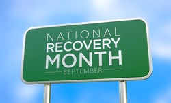 National Recovery month is observed every year during September to educate the public about substance abuse treatments and mental health services. 3D Rendering