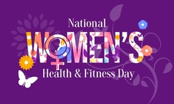 Women's health and fitness day is observed every year on last Wednesday in September, to promote the importance of health and fitness for women of all ages. vector illustration
