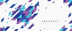 Abstract background for website. Poster or banner in modern style, graphic elements for landing page. Abstract patterns from simple colored geometric shapes. Cartoon flat vector illustration
