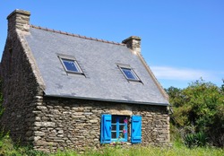 typical house on an island of Brittany