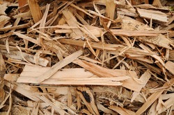 Wood-chips Close-up of a wood-chip stack