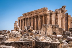 The ruins of the ancient city of Baalbek in Beirut - Lebanon