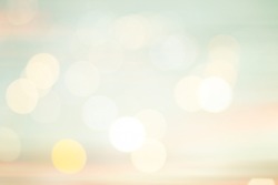 abstract blurred beautiful natural soft  beauty sky landscape background and ray flare light bokeh bulb.