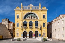 Croatian National Theatre of Split in sunny day, Dalmatia region of Croatia