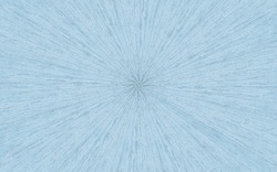 Pastel light blue radial starburst wood marquetry