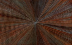Dark brown straw marquetry in starburst pattern isolated	