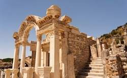 Ephesus ancient city in Izmir. Ephesus was an ancient Greek city on the west coast of Anatolia, now in Turkey.