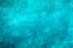 Blue painting grunge background or texture