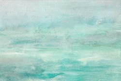 Aquamarine abstract painting background grunge texture 