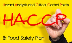 HACCP (Hazard Analyses and Critical Control Points) - Food Safety and Quality Control in food industry concept image.