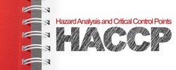 HACCP text on white background - Hazard Analysis and Critical Control Points - Food Safety and Quality Control in food industry  