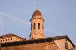 Detail of San Sigismondo Church in the  Roman Catholic religious complex in Cremona, Italy