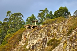 View of Gelain Lookout Viewpoint (Mirante Gelain), in Flores da Cunha, Rio Grande do Sul, Brazil