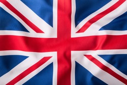 Flag of the United Kingdom waving in the wind
