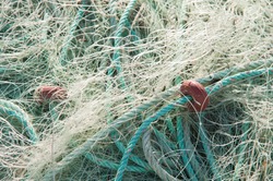 Fishing nets in the port