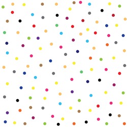 Colorful dotted seamless pattern on white background.  Bright wallpaper, good for printing. Summer Vector illustration.