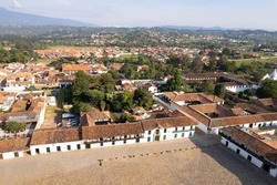 Plaza Mayor in the Spanish Colonial town of Villa de Leyva
